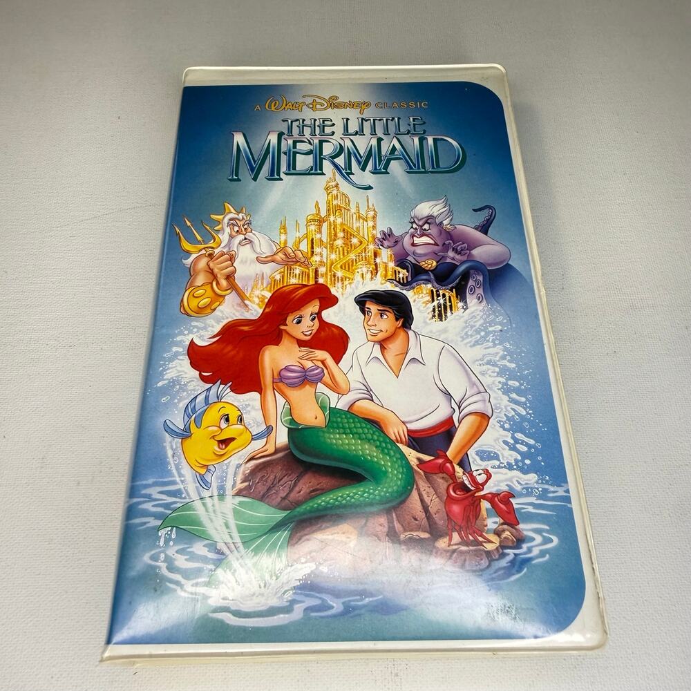 Disney The Little Mermaid VHS 1990 Black Diamond Classics Original Cover Art